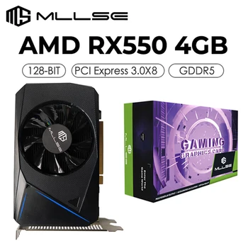 Видеокарта MLLSE Placa de Video AMD Radeon RX 550 4GB GDDR5 128-разрядный PCI-E 3.0 x8 HDMI DirectX 12 Lexa GPU PC Gamer Видеокарта