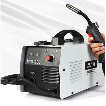 Сварочный аппарат MIG Gasless 5000W 200A Полуавтоматический для сварочного аппарата MIG Flux Core Wire Inverter