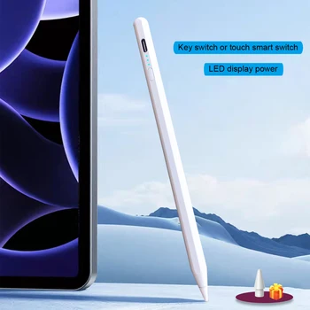 Для Apple Pencil Отклонение Ладони Светодиодный Стилус с наклоном дисплея питания для Аксессуаров iPad 2022 2021 2020 2019 2018 Pro Air Stylus