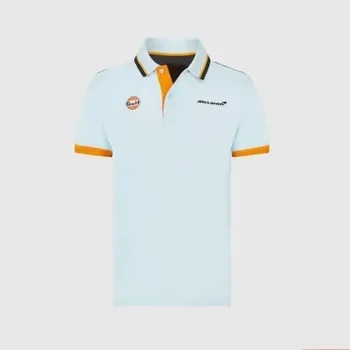 Рубашка Поло McLaren F1 Formula One, Свободная Толстовка С коротким рукавом, Мужская футболка Большого Размера, Повседневная Мужская одежда