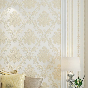 Роскошные европейские дамасские обои для домашнего декора обои для спальни для гостиной papel de parede 3D обои для ТВ фон