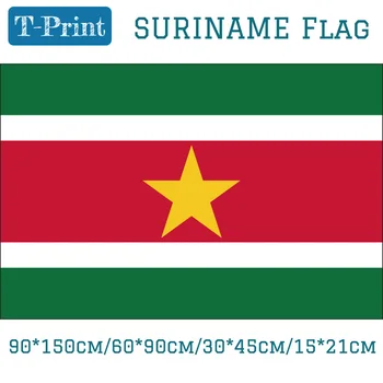 Национальный флаг Суринама 90*150 см/60 * 90 см/15*21 см 30 * 45 см Автомобильный флаг