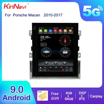 KiriNavi с вертикальным экраном в стиле Tesla Android 11 для Porsche Macan 2010-2017 Автомобильный DVD-плеер, автомагнитола, автомобильная GPS-навигация