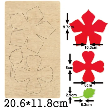 Деревянные штампы для резки листьев и цветов 2020 Новая деревянная матрица для изготовления искусственных цветов, подходящая для обычных машин для высечки на рынке