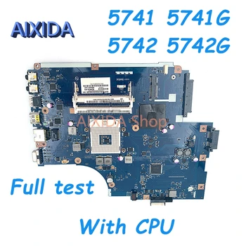 AIXIDA MBWJU02001 MBTZ902001 NEW70 LA-5892P Для Acer aspire 5741 5741zg 5742 5742G Материнская плата ноутбука HM55 DDR3 Бесплатный процессор