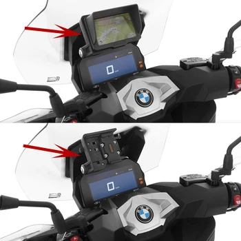 Новая Мотоциклетная передняя подставка для телефона, держатель для смартфона, GPS Навигационная пластина, кронштейн для BMW C400GT C 400GT C400 GT