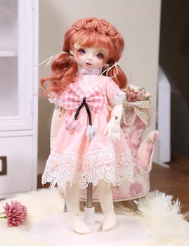 Одежда для кукол BJD подходит для размера 1-6, розовая одежда YOSD, платье, милая повседневная маленькая юбка, аксессуары для кукол
