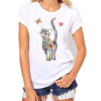 Летняя футболка большого размера, укороченный топ, винтажная футболка с аниме для женщин, белые футболки, одежда с галстуком-краской, манга, одежда Каваи