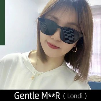 Солнцезащитные очки Londi Gentle MxxR Для женщин, мужские черные очки Cat eye MGlasses Spy Fashion Негабаритный Люксовый бренд Jennie Korea