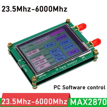 DYKB MAX2870 Источник радиочастотного сигнала 23,5 М-6000 МГц Генератор сигналов VCO с разверткой частоты ЖК-сенсорный экран программное управление ПК для локальной СЕТИ