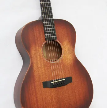 Первоклассная гитара из цельного дерева, 40-дюймовая акустическая гитара, классическая акустическая гитара с античной отделкой