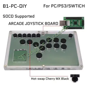 B1 DIY Все Кнопки Hitbox Стиль Аркадный Игровой Контроллер Fightbox Джойстик Fight Stick Игровой Контроллер Для ПК/PS4/PS5 OBSF-24 30