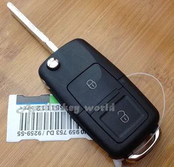 2 Кнопки Замена Флип дистанционного ключа чехол для VW MK4 Seat Altea Alh 1 шт./лот Брелок пустой