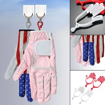 1 Пара красных/белых Прочных подвесных Перчаток для гольфа, Носилки, Вешалки, Подставка для перчаток, Перчатки для гольфа, носилки, аксессуары для гольфа