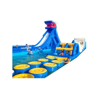 Водные горки для игр в парке развлечений на открытом воздухе, гигантская надувная горка для прохладного лета