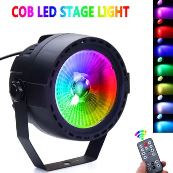 10 Вт RGB Сценический свет COB LED Par Light Дистанционное управление DMX Диско-бар США ЕС Штекер Стробоскопический Эффект Сценическое Освещение