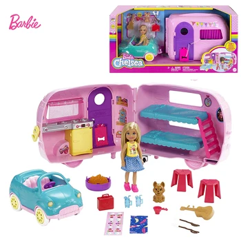 Barbie Club Chelsea Camper Театр Барби, Косплей, Реалити-игра, игрушки для детей, подарок на праздник