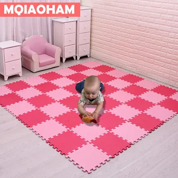 MQIAOHAM 18 шт., детский игровой коврик-головоломка, коврик-головоломка, Пенопласт EVA, водонепроницаемый, обучающий пазл, обучающая головоломка для маленьких детей