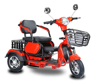 Электрический Трехколесный Велосипед для взрослых с Дифференциальным двигателем мощностью 48V500W