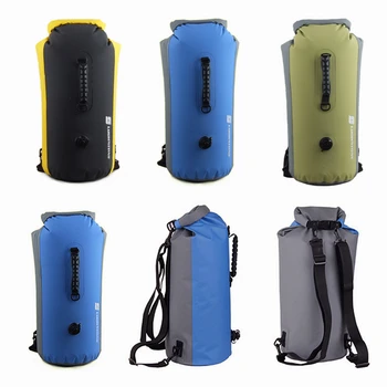 Профессиональная водонепроницаемая сумка из ПВХ 25/60 л, надувной рюкзак для подводного плавания, рафтинга, дрифтинга, дайвинга, сухая сумка, ведро для плавания