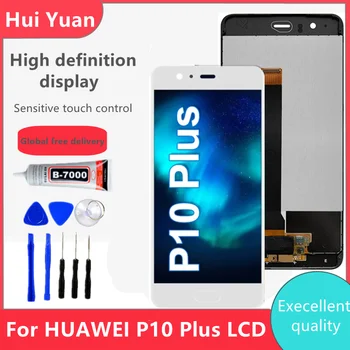 100% Тестовый Дисплей Для Huawei P10 Plus ЖК-дисплей с сенсорным экраном и Заменой Дигитайзера в Рамке Для Huawei P10Plus VKY-L09 VKY-L29 LCD