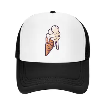Любитель мороженого, Летняя Шляпа Дальнобойщика в сетку, бейсболка, шляпы для мужчин, Летняя Мужская кепка, Повседневная, четыре сезона, Один размер