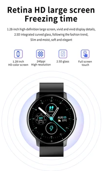 ZL02 Смарт-часы для мужчин и женщин IP67, водонепроницаемые, для фитнеса с сердечным ритмом, мужские спортивные часы для фитнеса, для смартфонов на базе IOS Android, Будильник