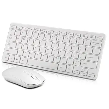 Беспроводная клавиатура и мышь с оптическим отслеживанием 2,4 ГГц Bluetooth-совместимая Компьютерная клавиатура и мышь Комбинированная для планшета