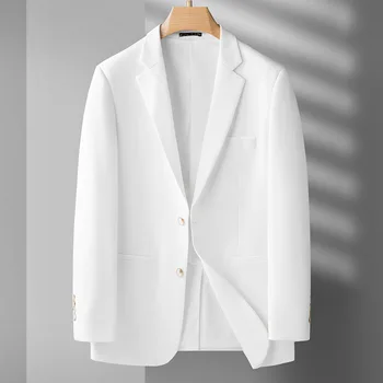 5853-2023 Осенне-зимний новый продукт, мужской костюм, деловой, повседневный, простая сетчатая куртка single west, мужское верхнее пальто