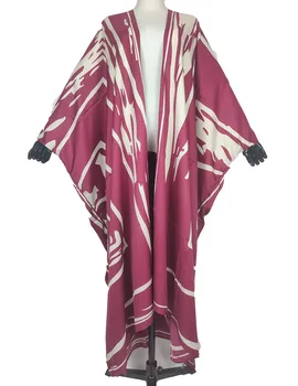 Европейская мода, нерегулярное бикини, шелковая накидка с принтом, Женские кимоно для повседневных богемных пляжных купальников, платье с запахом