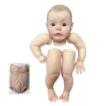 24-дюймовая кукла-Реборн Сью-Сью Уже раскрашена, детали куклы-Реборна, Реалистичная детская 3D картина с видимыми венами, тканевое тело в комплекте