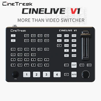CINELIVE V1 Видеомикшер 4-Канальный Мультиформатный Микшер потокового видео в реальном времени с Мониторингом Muti-изображения VS BMD MINI PRO Roland V-1HD