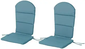 Уличные водонепроницаемые подушки для стульев Adirondack (комплект из 2), темно-синие, 2 шт. (упаковка из 1)