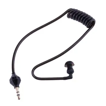 Одинарное Прослушивание 3,5 мм Наушники Со Спиральными кабелями Монофункциональный Наушник-вкладыш Стереогарнитура Только для прослушивания