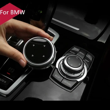 Автомобильные Мультимедийные Кнопки Обложка iDrive Наклейки для BMW 1 3 5 7 Серии X1 X3 F25 X5 X6 F30 F10 E90 E91 F11 E84 E70 E71 F01 F20