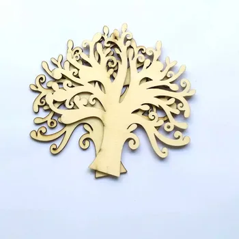 20x Заготовки из дерева для поделок Семейное дерево Деревянные формы деревьев