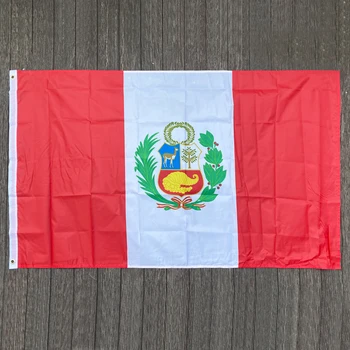 бесплатная доставка xvggdg Новый Флаг Перу 3 фута x 5 футов Подвесной Флаг Перу Полиэстер стандартный Флаг Баннер