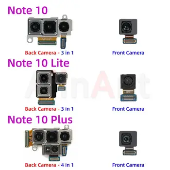 Оригинальная основная камера заднего вида для Samsung Galaxy Note 10 Plus Lite N976 N970 N770 Верхняя передняя камера Гибкий кабель