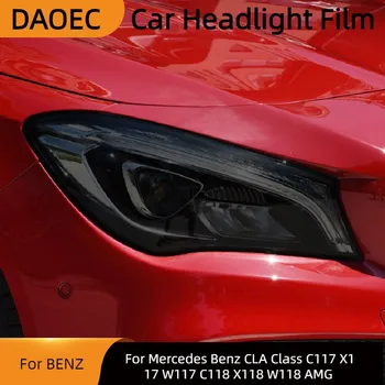 Для Mercedes Benz CLA Class C117 X117 W117 C118 X118 W118 AMG Оттенок Автомобильных Фар Черная Защитная Пленка Прозрачная Наклейка Из ТПУ