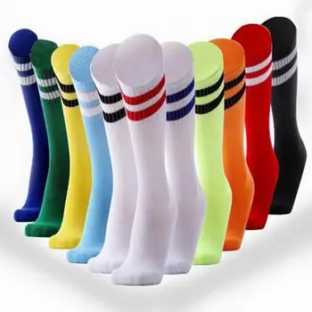 1 пара спортивных носков Леггинсы до колена Чулки Футбол Бейсбол Футбольные Мужские Женские длинные носки Носки для выступлений болельщиц