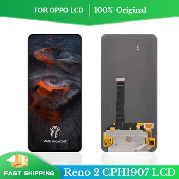100% Тестовый Оригинал Для Oppo Reno 2 ЖК-дисплей с Сенсорной панелью Дигитайзер В Сборе Для Oppo Reno2 Замена Экрана PCKM70 PCKT00 PCKM00
