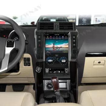 Автомобильный GPS-навигатор Tesla Style Android 11 PX6 Для TOYOTA LAND CRUISER Prado 150 2014-2017 Головное Устройство Мультимедийный Плеер Авторадио