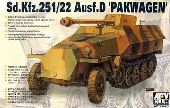 AFV Club AF35083 1/35 Масштаб Sd.Kfz.251/22 Ausf.D Комплект пластиковых моделей 