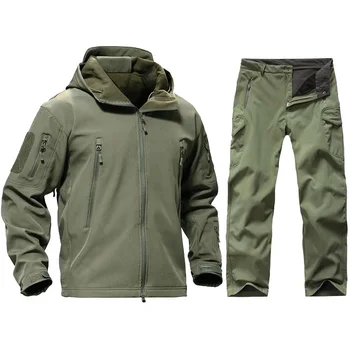 Куртки в тактической военной форме, мужские рабочие брюки, ветрозащитная армейская мужская одежда в стиле сафари, камуфляжная боевая одежда для охоты