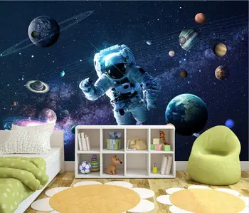 beibehang Пользовательские современные космические звездное небо романтические обои для детской комнаты ТВ фон настенное украшение 3D настенная живопись