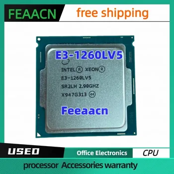 Usado Xeon E3-1260Lv5 E3 1260L v5 2,9 ГГц Usado Четырехъядерный восьмипоточный процессор 45 Вт Processador LGA 1151 E3 1260Lv5 Frete Grátis